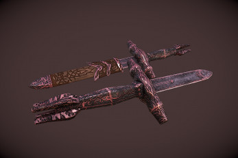 Картинка 3д+графика армия+ military мечи фон