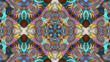 Картинка 3д+графика фракталы+ fractal узор фон цвета