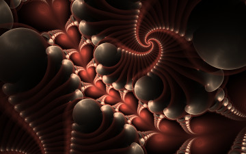 Картинка 3д+графика фракталы+ fractal фон узор цвета