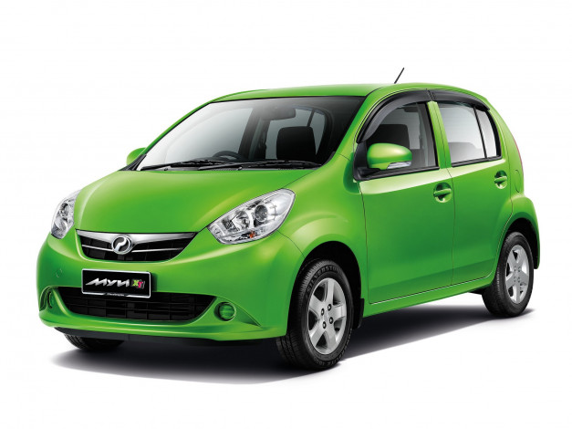 Обои картинки фото автомобили, perodua, my, зеленый, 2014г, vi, xt