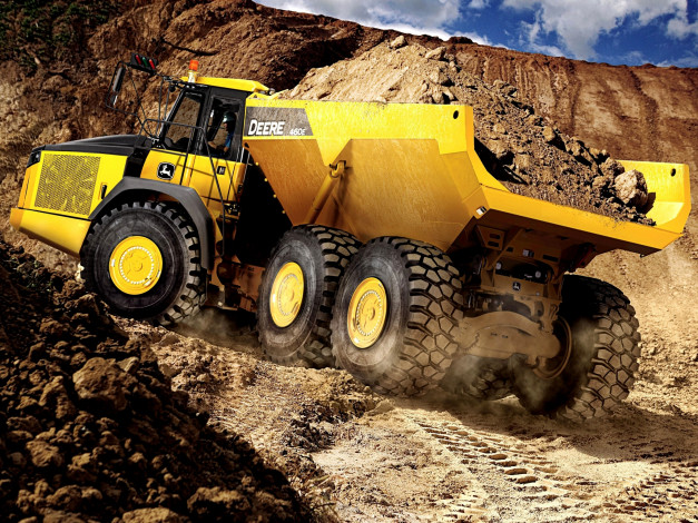 Обои картинки фото техника, строительная техника, deere