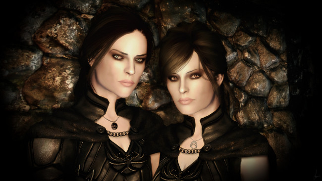 Обои картинки фото 3д графика, фантазия , fantasy, фон, взгляд, девушки