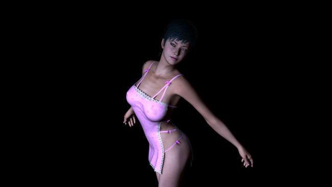 Обои картинки фото 3д графика, люди , people, фон, взгляд, девушка