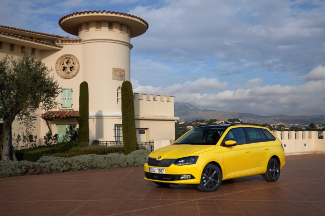 Обои картинки фото автомобили, skoda, 2015г, combi, fabia