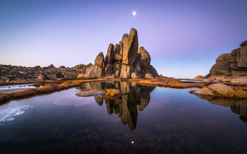 Картинка природа побережье скалы залив