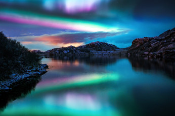 Картинка природа реки озера облака лес река