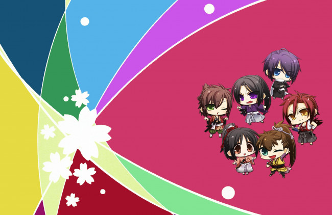 Обои картинки фото аниме, hakuouki, shinsengumi, kitan