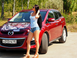 Картинка автомобили -авто+с+девушками mazda cx-7