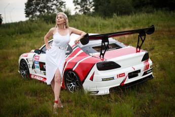 обоя автомобили, -авто с девушками, nissan, silvia