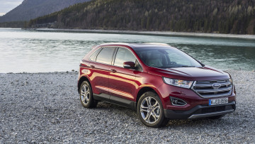 обоя ford edge 2017, автомобили, ford, edge, red, 2017