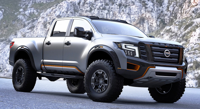 Обои картинки фото nissan titan warrior concept 2017, автомобили, nissan, datsun, titan, warrior, concept, 2017