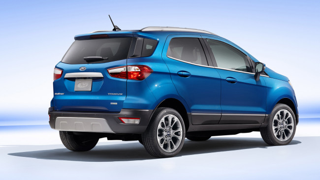 Обои картинки фото ford ecosport 2018, автомобили, ford, ecosport, blue, 2018