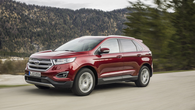 Обои картинки фото ford edge 2017, автомобили, ford, edge, 2017, red