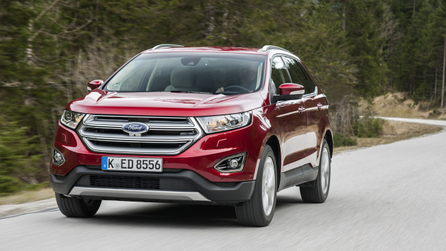 Обои картинки фото ford edge 2017, автомобили, ford, edge, 2017, red