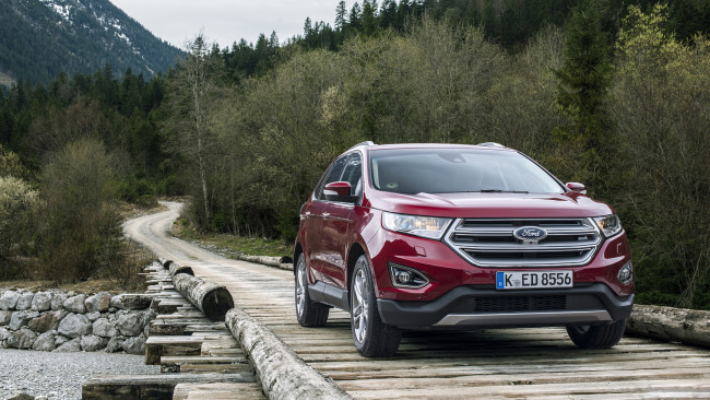 Обои картинки фото ford edge 2017, автомобили, ford, edge, 2017, red