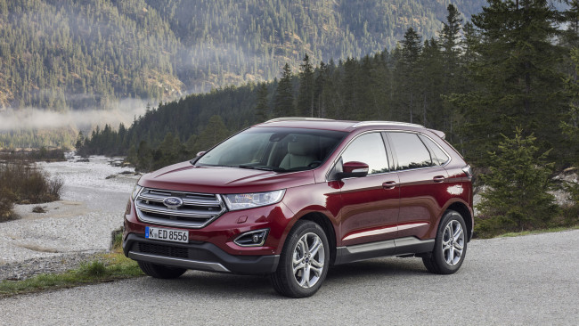 Обои картинки фото ford edge 2017, автомобили, ford, edge, 2017, red