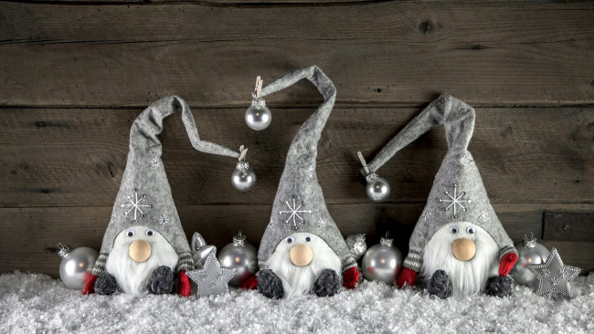 Обои картинки фото праздничные, фигурки, гномы