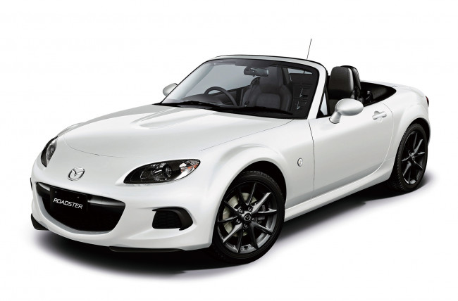 Обои картинки фото mazda roadster 2012, автомобили, mazda, белый, roadster, 2012