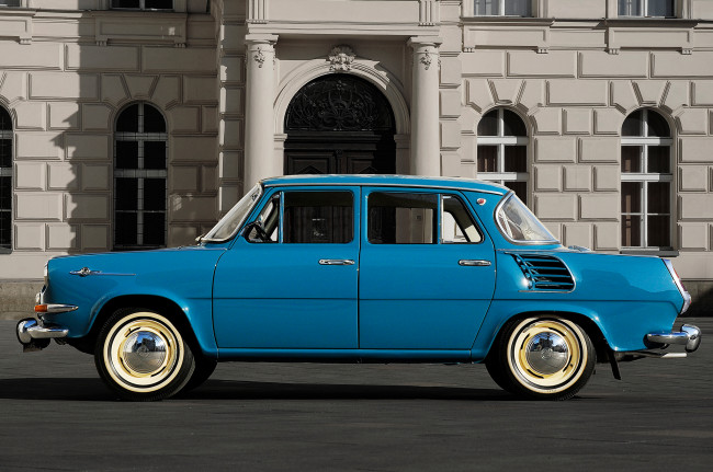 Обои картинки фото skoda 1000 mb 1966, автомобили, skoda, 1000, mb, 1966, blue