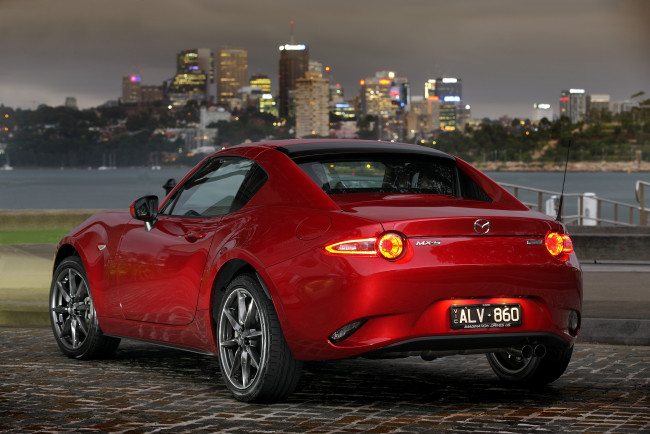 Обои картинки фото mazda mx-5 rf-gt au-spec 2017, автомобили, mazda, 2017, mx-5, au-spec, rf-gt, красный