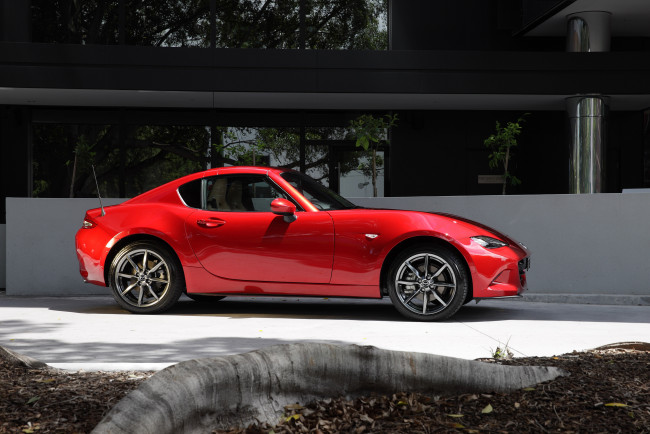 Обои картинки фото mazda mx-5 rf-gt au-spec 2017, автомобили, mazda, rf-gt, mx-5, красный, 2017, au-spec