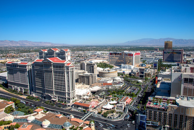 Обои картинки фото vegas strip, города, лас-вегас , сша, простор