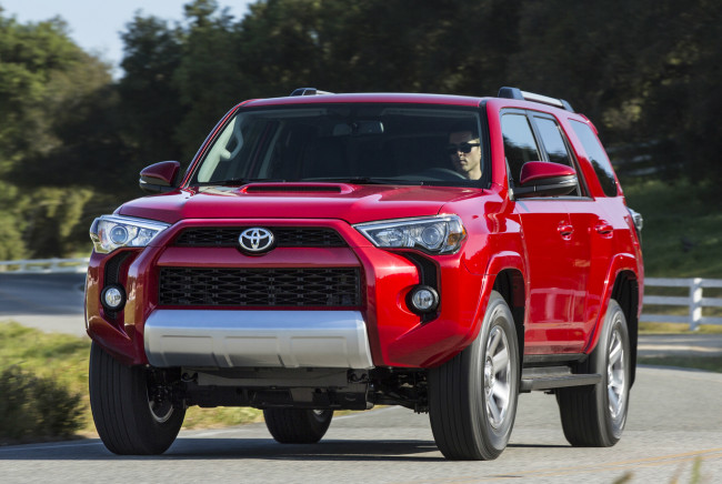 Обои картинки фото toyota 4runner 2013, автомобили, toyota, красный, 2013, 4runner