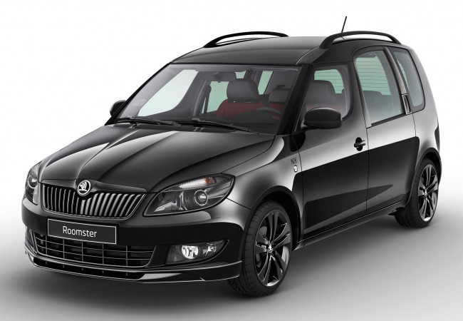 Обои картинки фото skoda roomster noire 2013, автомобили, skoda, roomster, noire, 2013, чёрный
