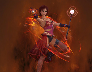 Картинка 3д+графика фантазия+ fantasy взгляд девушка фон