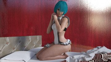 Картинка 3д+графика люди+ people фон взгляд девушка