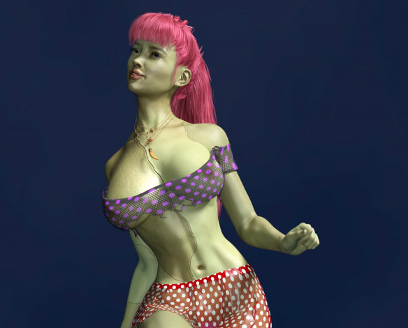 Обои картинки фото 3д графика, _science fiction, девушка, взгляд, фон