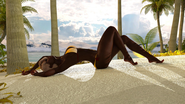 Обои картинки фото 3д графика, люди , people, фон, взгляд, девушка