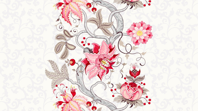 Обои картинки фото векторная графика, цветы , flowers, фон, цветы