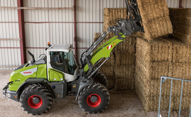 Обои картинки фото техника, фронтальные погрузчики, claas