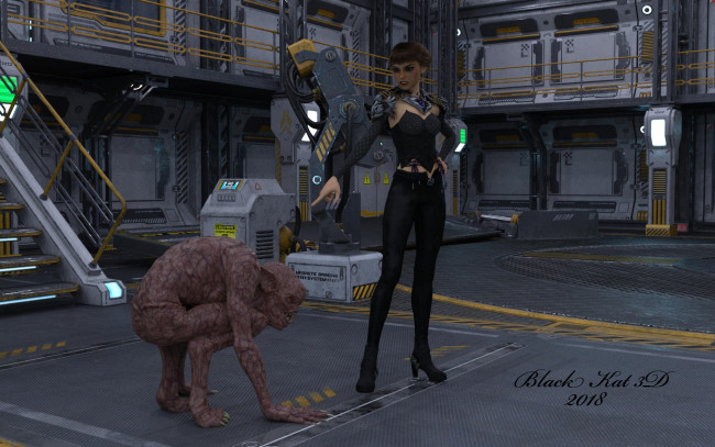 Обои картинки фото 3д графика, фантазия , fantasy, фон, взгляд, девушка