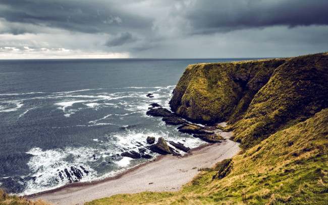 Обои картинки фото природа, побережье, скала, море