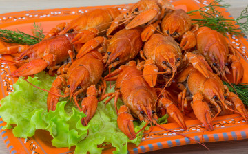 Картинка еда рыбные+блюда +с+морепродуктами укроп раки много