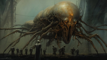 Картинка фэнтези существа нейросети графика нейроарт ai art нейронные сети рисунки нейро искусство