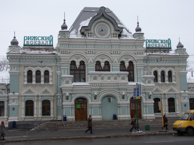 Обои картинки фото рижский, вокзал, города, москва, россия