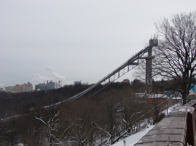 Обои картинки фото воробьевы, горы, трамплин, города, москва, россия