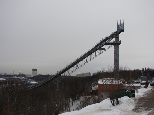 Обои картинки фото воробьевы, горы, трамплин, города, москва, россия