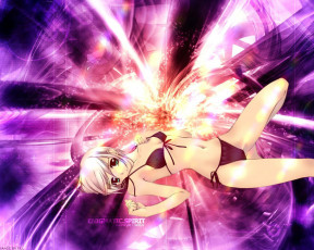 обоя аниме, silvery, white