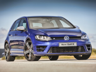 Картинка автомобили volkswagen golf r 5-door za-spec typ 5g 2014г синий