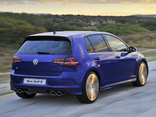 Картинка автомобили volkswagen golf r 5-door za-spec typ 5g 2014г синий