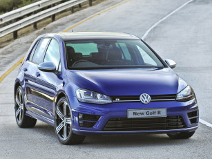 Картинка автомобили volkswagen golf r 5-door za-spec typ 5g 2014г синий