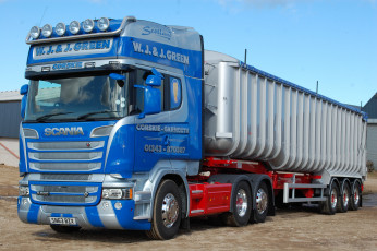 Картинка scania автомобили scania+ выставка улица грузовые швеция ab судовые дизельные двигатели автобусы