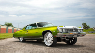 Картинка автомобили chevrolet 1973 caprice салатовый