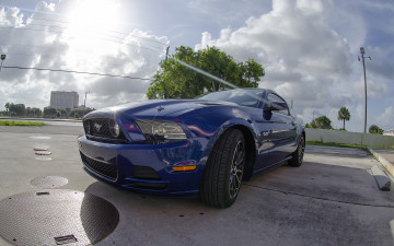 Картинка автомобили mustang gt 5 синий ford