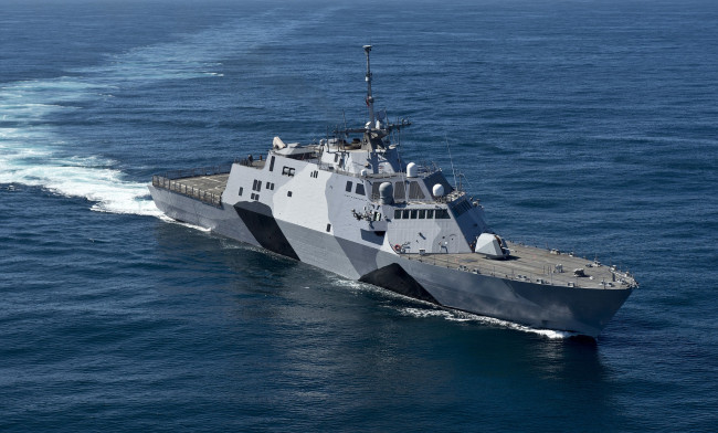Обои картинки фото uss freedom, корабли, другое, малозаметный, корвет, вмс, сша