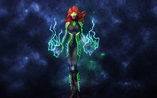 Обои картинки фото девушка магия, фэнтези, роботы,  киборги,  механизмы, магия, девушка